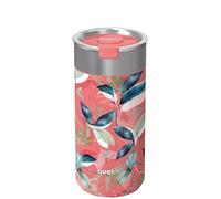 Vaso térmico Quokka Boost Exotic Pink de acero inoxidable 400 ml con infusor para té y café - Doble pared al vacío, boca ancha, sin condensación, idea de regalo