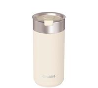 Vaso térmico Quokka Boost Nude de acero inoxidable 400 ml con infusor para té y café - Doble pared al vacío, boca ancha, sin condensación, idea de regalo