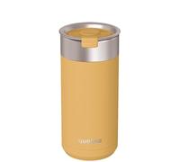 Vaso térmico Quokka Boost Saffron Yellow de acero inoxidable 400 ml con infusor para té y café - Doble pared al vacío, boca ancha, sin condensación, idea de regalo
