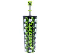 VASO TERMO ACERO INOXIDABLE CON CAÑA 3D 770 ML MINECRAFT ICONICMONO