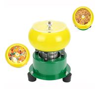 Vaso vibrador eléctrico para pulir joyas con cubierta acrílica transparente, acabado uniforme, ahorra tiempo para piezas de metal y piedras preciosas