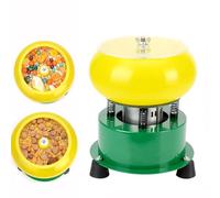 Vaso vibrador eléctrico para pulir joyas con cubierta acrílica transparente, acabado uniforme, ahorra tiempo para piezas de metal y piedras preciosas