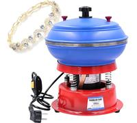 Vaso vibratorio eléctrico, kit profesional de vasos de roca, máquina pulidora por vibración, pulidora eléctrica, fuerte capacidad de carga for moler y accesorios de jade y joyería