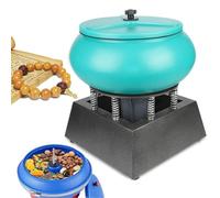 Vaso vibratorio eléctrico para pulido y molienda de piedras preciosas, potente máquina de pulido de rocas con cincel de gemas para hacer joyas y herramientas lapidarias