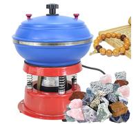 Vaso vibratorio eléctrico para pulir piezas de metal, joyas y rocas, máquina de volteo eficiente con tecnología vibratoria