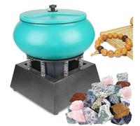 Vaso vibratorio eléctrico para pulir piezas de metal, joyas y rocas, máquina de volteo eficiente con tecnología vibratoria