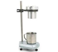 Vaso viscosímetro de laboratorio, taza de flujo de pintura de escritorio, taza de viscosidad de aluminio con soporte ajustable, 100 ml, 10-1200 cst, para medición de viscosidad de pintura (4,12 mm)