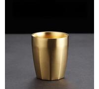Vasos apilables aislados de acero inoxidable, vasos de vacío de doble pared de grado 304, tazas de metal a prueba de roturas para regalar (300 ml, oro A)