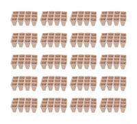 Vasos biodegradables para plantas jóvenes que soportan la permeabilidad al aire y la retención de humedad, paquete de 20 bandejas de papel