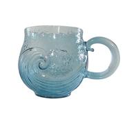Vasos con asas | Reutilizables con mango ergonómico | de té y café en el mar | Para leche, agua, bebidas, vino, caliente y frío, oficina en casa, de