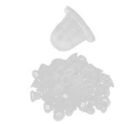 Vasos De Anillos De Tinta De Tatuaje De 100 Piezas, Vasos De Pigmento De Microblading De Silicona Desechables De Anillo De Tinta Para Maquillaje Permanente(Taza grande de silicona suave)