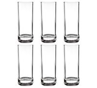 Vasos de bebida genéricos | Vasos altos de 29 cl,Tumblers Reutilizables Vajilla para Beber 6 piezas para casa a la piscina al aire libre terraza cóctel whisky té vino cerveza