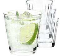 Vasos de bebida KADAX, vasos de vidrio de calcio neutro, 175 ml
