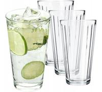 Vasos de bebida KADAX, vasos de vidrio de calcio neutro, 360 ml, 4 unidades