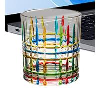 Vasos De Café De Vidrio Genérico | Vidrio De Café Pintado A Mano | Accesorios De Colores Estéticos, Contenedor Para Cóctel, Borbón, Té - Decoración De Oficina