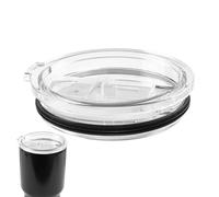Vasos de café para café - Tapa de repuesto para taza de 20 oz / 30 oz, párpados magros resistentes a las salpicaduras | Tapas deslizantes de pago, tapa con un agujero para el mantillo