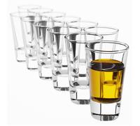 Vasos de chupito KADAX, vasos de chupito, estampadores, transparentes, 28 ml,...