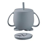 Vasos de entrenamiento para silicona, , mango de agarre, irrompibles | Taza para niños para destete LED, desarrollo temprano de habilidades para beber, diseño irrompible, transición de botella a