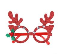 Vasos de fiesta temática navideña con marcos de plástico y purpurina con muñeco de nieve y feliz Navidad para eventos festivos familiares y de empresa (7#)