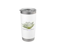 Vasos de flor de loto blanco Vaso térmico de acero inoxidable de doble pared