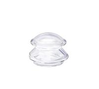 Vasos de masaje con ventosa anticelulítica para aliviar el dolor muscular y articular, copa de silicona (S, transparente)