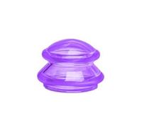 Vasos de masaje con ventosa anticelulítica para aliviar el dolor muscular y articular, copa de silicona (M, morado)