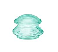 Vasos de masaje con ventosa anticelulítica para aliviar el dolor muscular y articular, copa de silicona (L, verde)