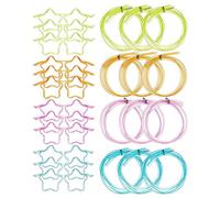 Vasos de Pajita, Vasos de Pajita Novedad, Vasos de Pajita Reutilizables, Pajitas Crazy Fun Loop, Pajitas Multicolores Flexibles, Marco, 4 Colores, 12 Piezas