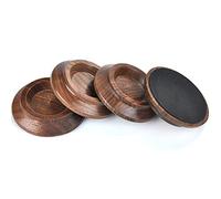 Vasos de piano para ruedas verticales, muebles de madera maciza, tazas de piano para ruedas - antideslizante y espuma antiruido