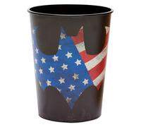 Vasos de pl?stico con forma de estadio con la inscripci?n "American Greetings Patriotic Batman Party Supplies" (8 unidades)