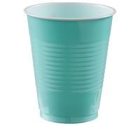 Vasos de plástico de 18 onzas, tamaño medio, color azul huevo de petirrojo