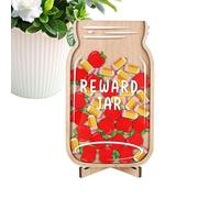 Vasos de recompensa para niños - Vaso de recompensa positivo de madera - Recompensas para estudiantes para niños pequeños Escuela primaria Entrenamiento de orinal Lectura Deportes Ciencia Rutina