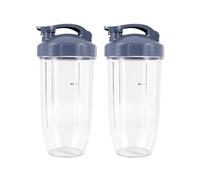 Vasos De Repuesto De 32Oz Con Tapa Abatible For Llevar, Compatibles Con Nutribullet,600W Y Pro 900W, Vaso Exprimidor Portátil
