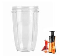 Vasos de Repuesto para Batidora Exprimidora, Vasos de Licuadora de 18/24/ Oz, Vaso con Tapa de Tarro, Piezas de Vaso Exprimidor, Reemplazo de Taza para Extractor de 900W (24 onzas)