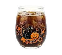 Vasos De Vidrio Halloween Copa de Vino Estética Gótica de y Calabaza