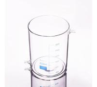 vasos de vidrio, Vaso de precipitados laboratorio forma baja, tubos laterales superiores e inferiores, vidrio borosilicato, sin pico, varios tamaños(3000mL)