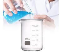 vasos de vidrio, Vaso graduado de vidrio borosilicato espesado forma baja con pico, for laboratorio, cocina, 25-10000 ml(10000ML)