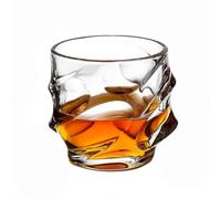 Vasos de whisky giratorios, vasos de vidrio grabado en espiral para whisky, licores y cócteles, elegantes utensilios de bar para el hogar para fiestas, regalo y uso diario (transparente) 1 unidad