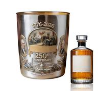 Vasos de whisky para hombre - del 250 aniversario de los Estados | Vasos para licores coleccionables, para bartender coleccionables coleccionistas apasionados artistas bar comedor Vetr