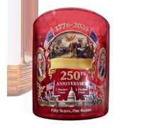 Vasos de whisky patrióticos - Vaso retro “We the People” de 150 ml | Vasos de para cócteles de whisky Bourbon | Regalo del Día del Padre Amantes de las bebidas espirituosas Home Bar Cumpleaños