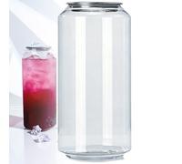 Vasos Desechables de plástico Pet para sellar latas con Tapas de Aluminio, a Prueba de Fugas y Aptos para Alimentos, compatibles con máquinas selladoras de latas, 400 ml, Paquete de 200 unid