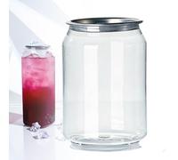 Vasos Desechables de plástico Pet para sellar latas con Tapas de Aluminio, a Prueba de Fugas y Aptos para Alimentos, compatibles con máquinas selladoras de latas, 400 ml, Paquete de 200 unid