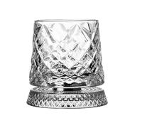 Vasos giratorios de Bourbon con posavasos, estilo barra fría giratoria