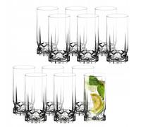 Vasos KADAX de vidrio de alta calidad, juego de 12, vasos de agua, 325 ml