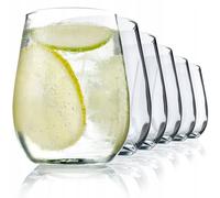 Vasos KADAX, vasos de agua de 360 ml de vidrio de alta calidad