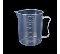 Vasos medidores de plástico de 500 ml, jarras medidoras transparentes reutilizables para mezclar resina, pintura, manchas epoxi