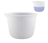 Vasos Medidores de Silicona 1000ml, Taza Medidora de Silicona Grande, Taza Medidora Reutilizable, Tazas Medidoras para Resina Epoxi, Fabricación De Joyas Artesanales DIY, Fácil De Limpiar