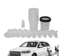 Vasos mezcladores de pintura automotriz, tapas y adaptadores de filtro de pintura de automóvil, herramienta agitadora adorable de 3.54 x 3.54 pulgadas, 5 tapones epoxi, accesorios automotrices para