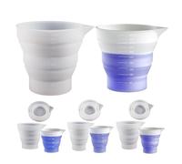 Vasos Mezcladores De Silicona Para Resina - Moldes DIY Vasos Medidores Para Mezclar | V́asos De Fijación Antiadherentes Ṕara Fundición, Moldeado, Teñido, Fabricación Ďe Joyas, Proyectos Đe Artes Y Man