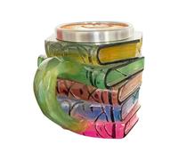 Vasos Originales Para Los Amantes De Los Libros,Taza Irregular Latte Art | Utensilios De Beber Resistente Al Calor Para Leche, Capuchino, Agua Y Cerveza En La Cocina